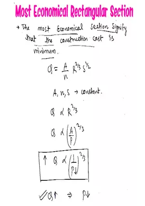 Most Economical Rectangular Section