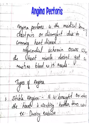 Angina Pectoris