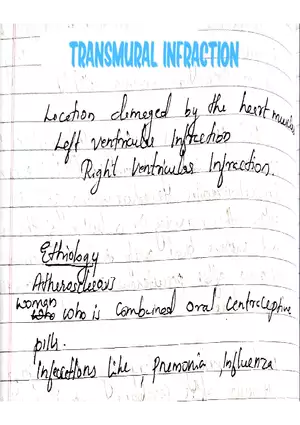 Transmural Infraction