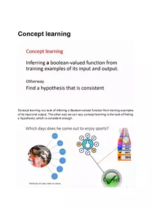 Concept Learning