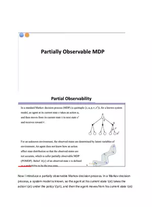 Partially Observable MDP