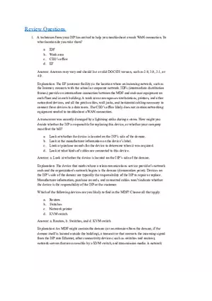 Understanding Network Infrastructure - DOCSIS Standards, EF, IDF