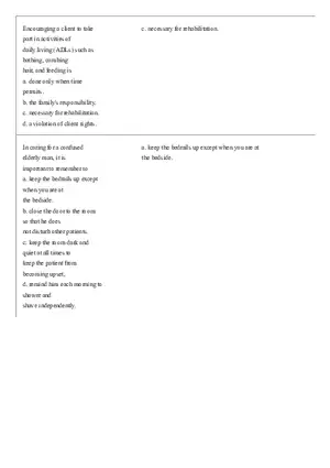 Practice Questions CNA State Exam Part 2