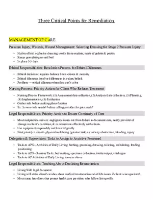 ATI Example of 3 Critical Points Remediation