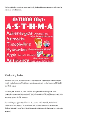 Must Have Nursing Mnemonics Part 3