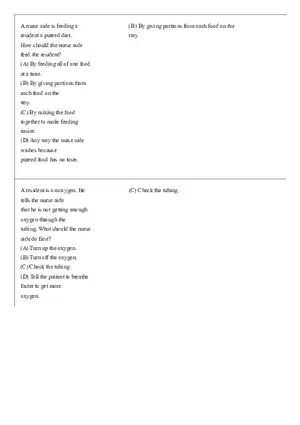 Practice Questions CNA State Exam Part 5