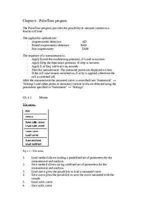 Palm Sens User Guide Chapter 3