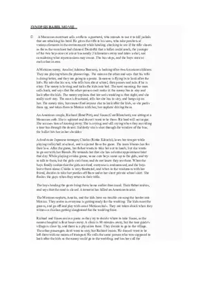 Synopsis Babel Movie