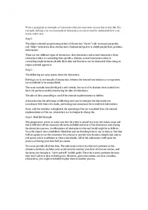 Examples of Abstraction in Real Life