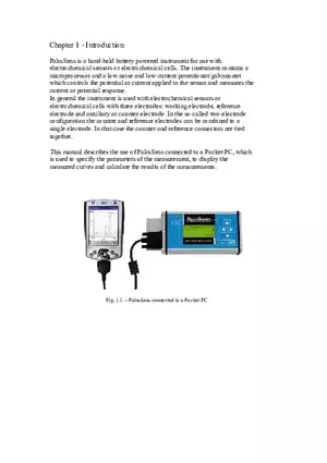 Palm Sens User Guide Chapter 1
