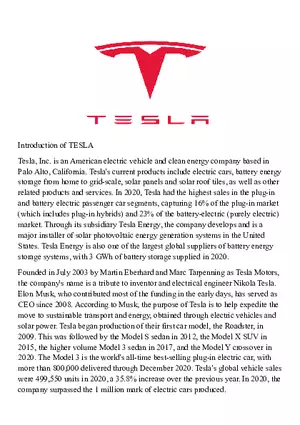 Introduction of Tesla