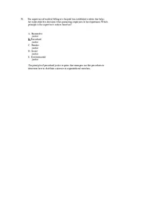 Managing Diverse Employees in a Multicultural Environment Answer Key Part 2