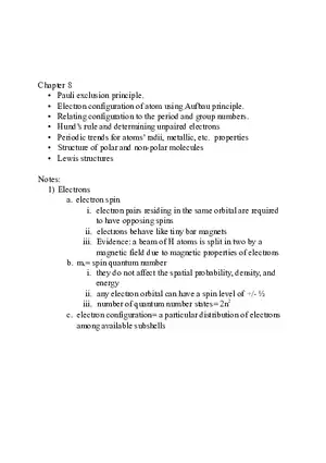 American Chemical Society Cumulative Exam (Chapters 8-10)