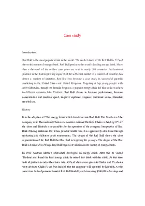 Redbull Casestudy