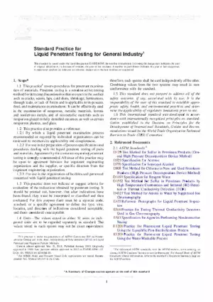 Standard Practice for Liquid Penetrant Testing for General lndustry