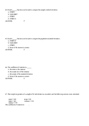 Descriptive Statistics - Numerical Measures Part 3
