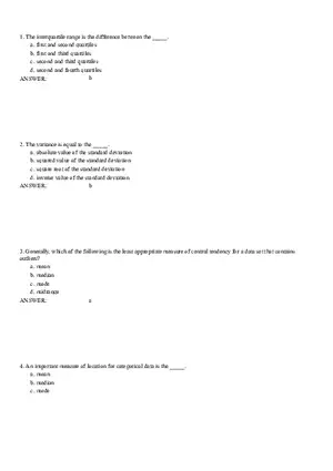 Descriptive Statistics - Numerical Measures Part 1