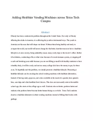 Vending Machine Proposal Final