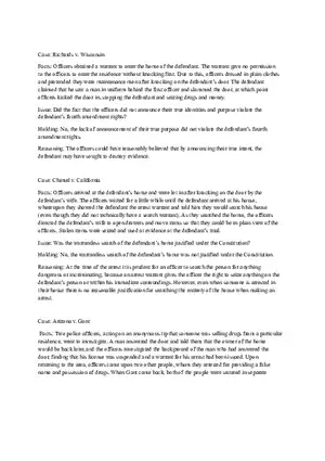 Richards v. Wisconsin Case Briefs