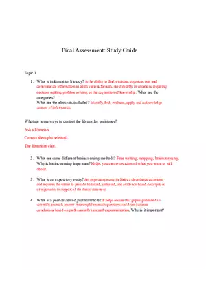 Writing and Research Fundamentals Guide