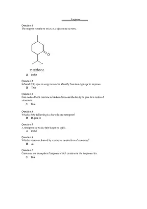 Terpenes