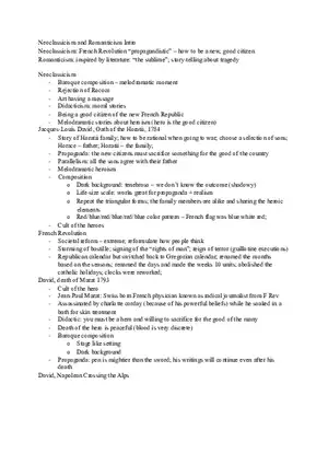 Neoclassicism and Romanticism Intro