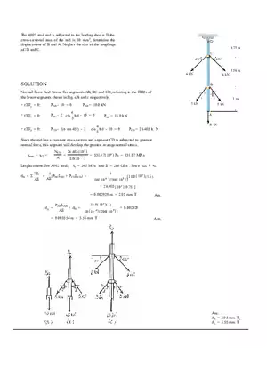 Calculation of Displacements in A992 Steel Rod Under Load Assignment Solutions