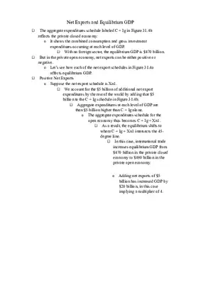 The Aggregate Expenditures Model Part II