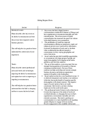 Hiring Request Form