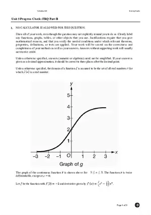 Unit 5 Progress Check FRQ Part B