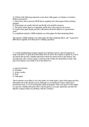 Business-to-Business Marketing Ch 5 (Part 5)