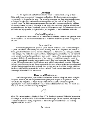 Field Mapping - Lab Report