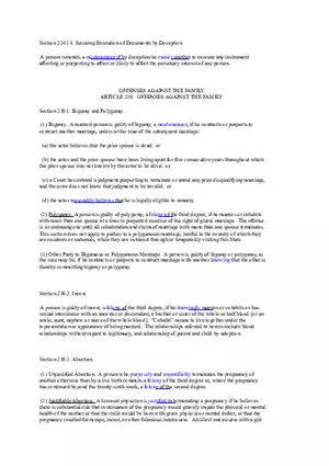 Full Model Penal Code - Part 7