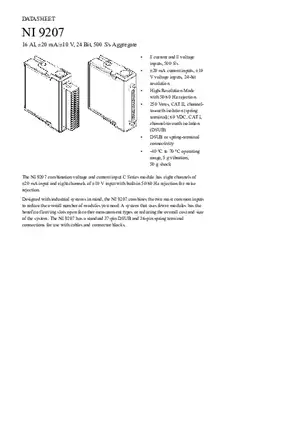 NI C Series Overview
