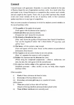 Concurd - Notes