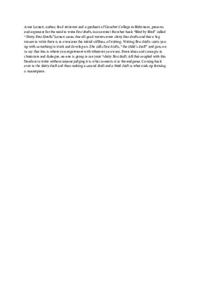 The Importance of First Drafts in Writing