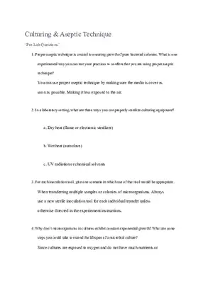 Straighterline Lab Assignment Microbiology Lab 2