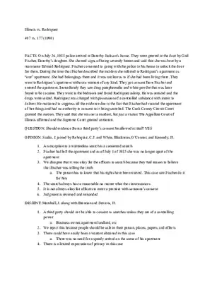 Illinois vs Rodriguez Case