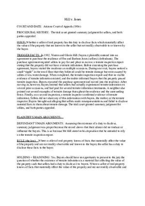 Hill v. Jones - Brief