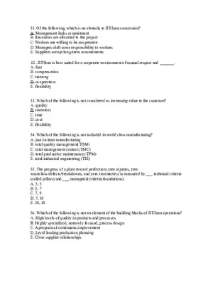 Introduction to Operations Management Answer Key Part 10