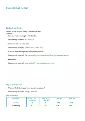 Physio Lab Report