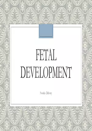 Fetal Development, Screenings, and Diagnostics