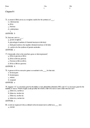 Neural Development and Processes Answer Key From 75 to 119