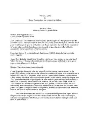 Walker v Keith and Quake Construction, Inc. v. American Airlines, Inc