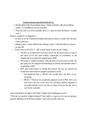 Unrelated in Interest Doctrine and Adding a Party to a Lawsuit