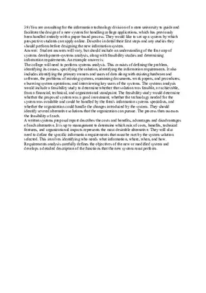 Management Information Systems - Managing the Digital Firm Answers Part 2