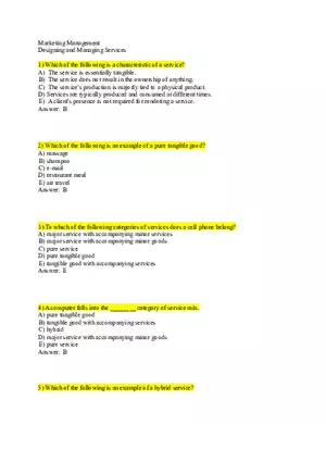Designing and Managing Services 1-37 Answer Key