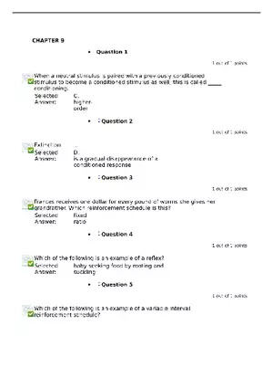 General Psychology Chapter 9 Answer Key