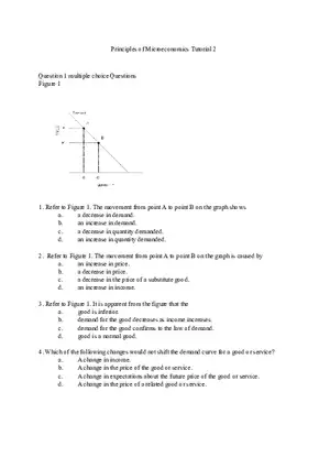 Principles of Microeconomics Tutorial 2