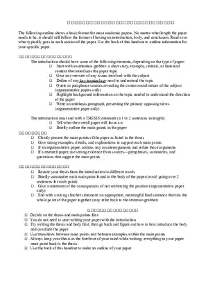 Formal Research Paper Outline